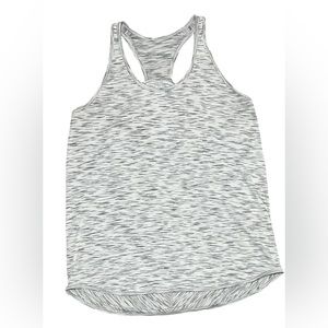 Lululemon Essential Tank-Tiger Space Dye Black White- 12